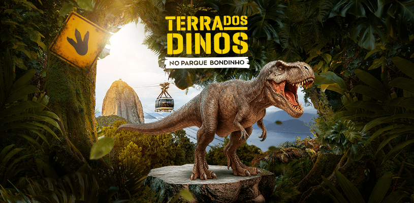 Uma aventura jurássica no Parque Bondinho Pão de Açúcar®